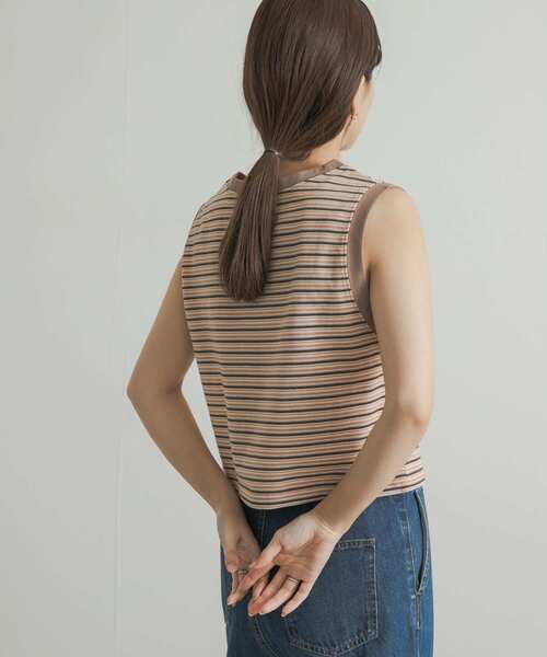 STAR&STRIPE（スターアンドストライプ）の「STAR&STRIPE　MULTI BORDER BUSTIER（タンクトップ・レディース・ブラウン系その他/レッド系その他/グリーン系その他・MEDIUM）」の10枚目の写真