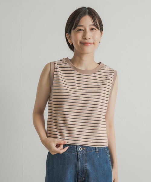 STAR&STRIPE（スターアンドストライプ）の「STAR&STRIPE　MULTI BORDER BUSTIER（タンクトップ・レディース・ブラウン系その他/レッド系その他/グリーン系その他・MEDIUM）」の12枚目の写真