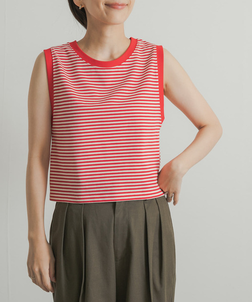 STAR&STRIPE（スターアンドストライプ）の「STAR&STRIPE　MULTI BORDER BUSTIER（タンクトップ・レディース・ブラウン系その他/レッド系その他/グリーン系その他・MEDIUM）」の14枚目の写真