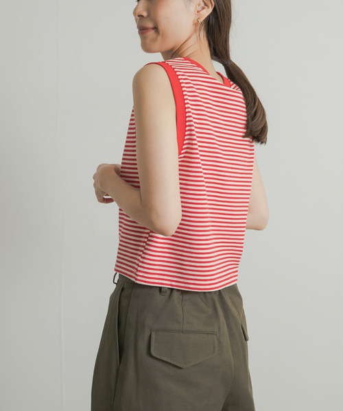 STAR&STRIPE（スターアンドストライプ）の「STAR&STRIPE　MULTI BORDER BUSTIER（タンクトップ・レディース・ブラウン系その他/レッド系その他/グリーン系その他・MEDIUM）」の15枚目の写真