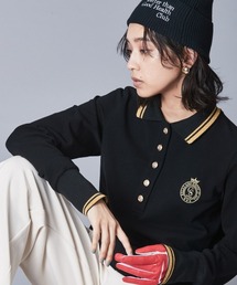 CHIC STYLE | 鹿の子ロングスリーブポロシャツ シックスタイルゴルフ（大きいサイズ対応）(ポロシャツ)