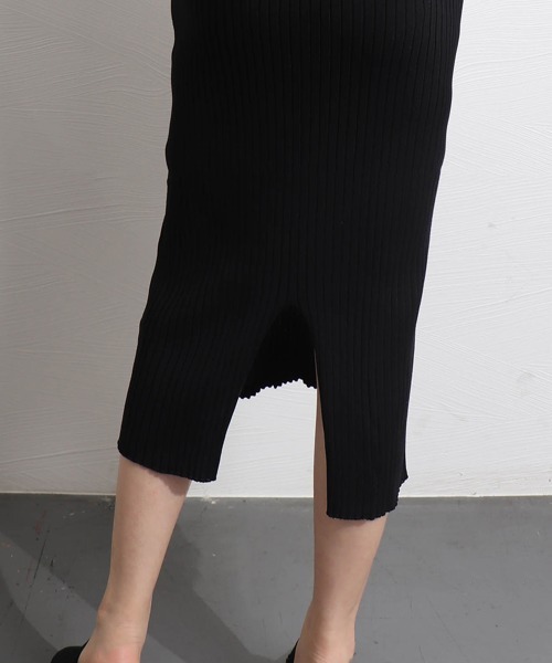 Miniministore(ミニミニストア)の「ニットキャミソール ワンピース 重ね着(ワンピース・レディース・ブラック/ベージュ/ブラウン・FREE)」の9枚目の写真