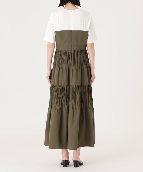 CAST:（キャストコロン）の「【1枚で着映える】プリーツコンビビスチェワンピース（ワンピース・レディース・ブラック/ベージュ系その他4・M/S）」の7枚目の写真