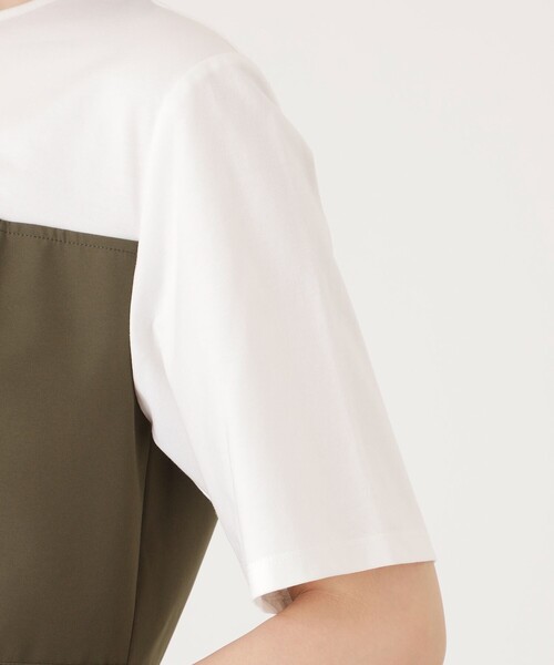 CAST:（キャストコロン）の「【1枚で着映える】プリーツコンビビスチェワンピース（ワンピース・レディース・ブラック/ベージュ系その他4・M/S）」の6枚目の写真