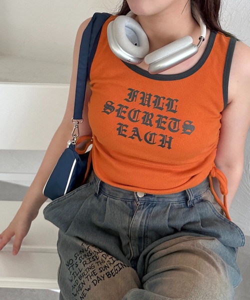 apres jour mignon(アプレジュールミニョン)の「【apresjour mignon SOIE】リンガータンク【ZOZOTOWN限定アイテム】(タンクトップ・レディース・オレンジ/ネイビー・X-LARGE/フリー)」の18枚目の写真