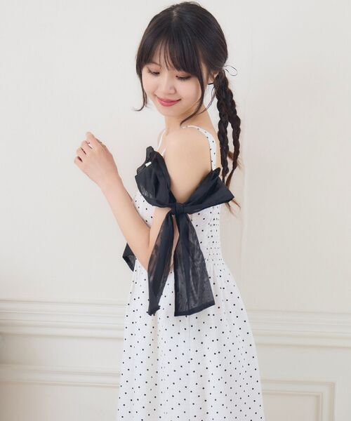 ems excite（エムズエキサイト）の「サイドリボンOP（ワンピース・レディース・ブラック/ナチュラル/ホワイト系その他・FREE）」の22枚目の写真