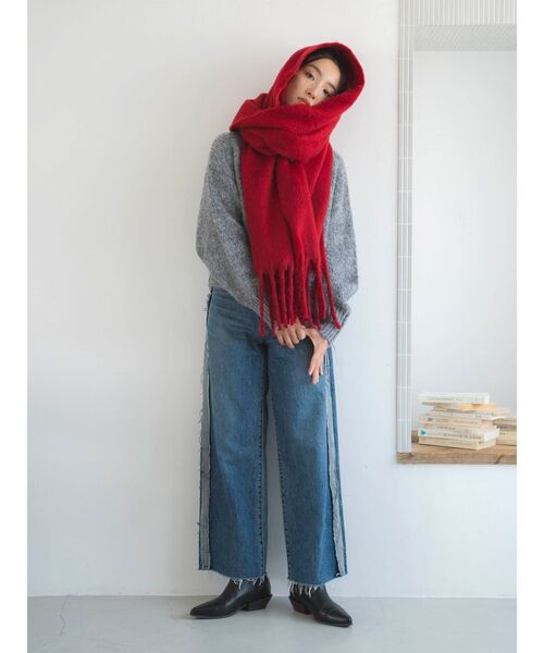 Ungrid（アングリッド）の「ポインテッドトゥローヒールブーツ（ブーツ・レディース・ブラック/ブラウン・S/M/L）」の6枚目の写真