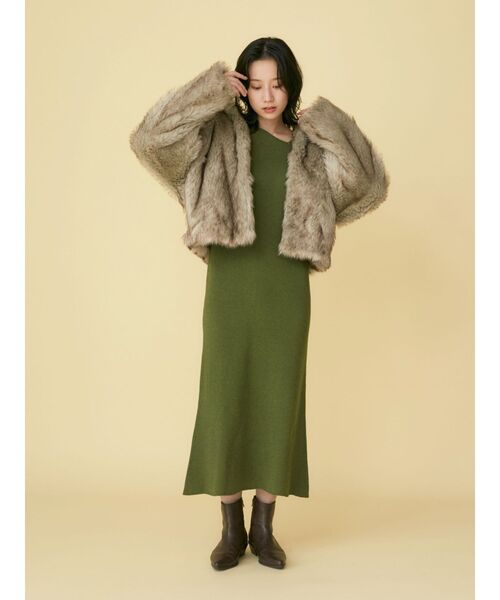 Ungrid（アングリッド）の「ポインテッドトゥローヒールブーツ（ブーツ・レディース・ブラック/ブラウン・S/M/L）」の10枚目の写真