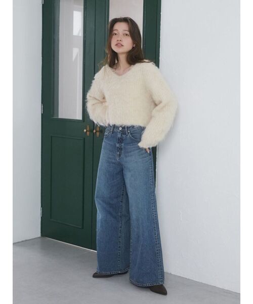 Ungrid（アングリッド）の「ポインテッドトゥローヒールブーツ（ブーツ・レディース・ブラック/ブラウン・S/M/L）」の13枚目の写真