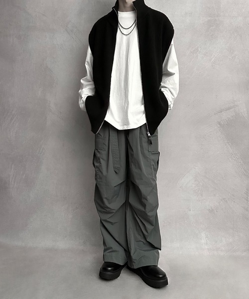 【SERACE】2way loose zip drivers knit / 2wayルーズジップドライバーズニット（ニット/セーター）｜SERACE（セラス）