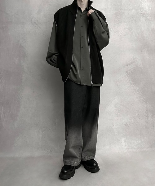 【SERACE】2way loose zip drivers knit / 2wayルーズジップドライバーズニット（ニット/セーター）｜SERACE（セラス）