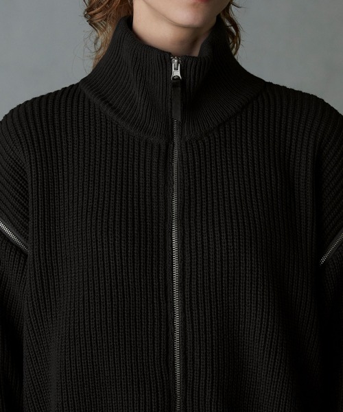 【SERACE】2way loose zip drivers knit / 2wayルーズジップドライバーズニット（ニット/セーター）｜SERACE（セラス）