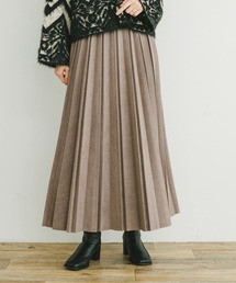 ITEMS URBANRESEARCH（アイテムズ アーバンリサーチ）の「フェイクスエードプリーツスカート（スカート）」