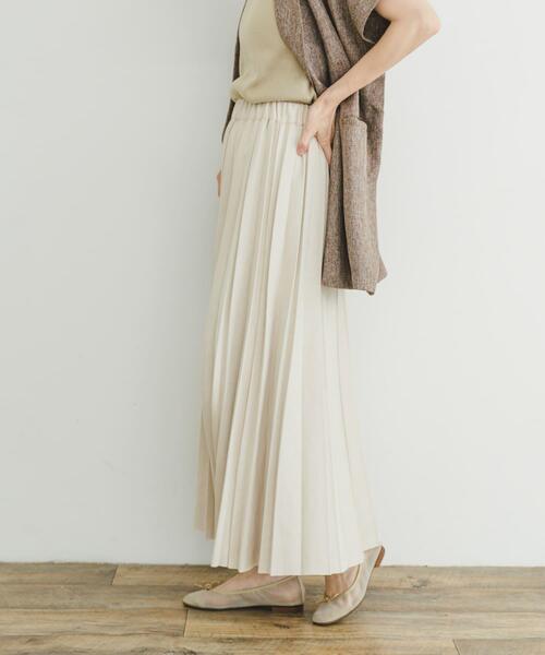 ITEMS URBANRESEARCH(アイテムズ アーバンリサーチ)の「フェイクスエードプリーツスカート(スカート・レディース・カーキ/ライトベージュ/モカ/ブラック・FREE)」の14枚目の写真