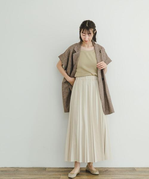 ITEMS URBANRESEARCH(アイテムズ アーバンリサーチ)の「フェイクスエードプリーツスカート(スカート・レディース・カーキ/ライトベージュ/モカ/ブラック・FREE)」の16枚目の写真