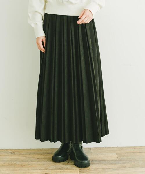 セール】フェイクスエードプリーツスカート（スカート）｜ITEMS