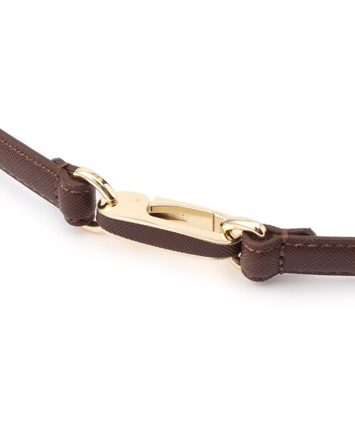 SHOO・LA・RUE（シューラルー）の「スライドビット風スムースベルト（ベルト・レディース・ブラック/ブラウン系その他/ダークブラウン・00）」の6枚目の写真