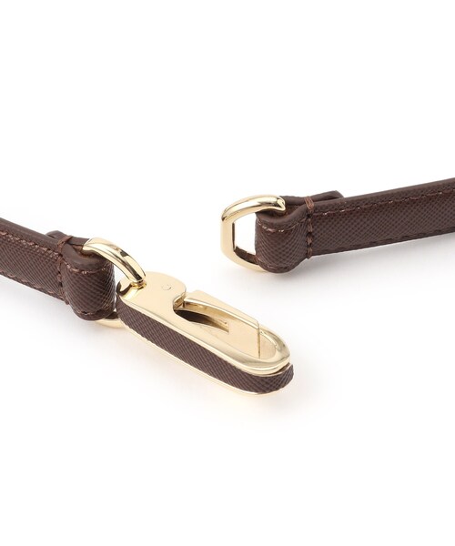 SHOO・LA・RUE（シューラルー）の「スライドビット風スムースベルト（ベルト・レディース・ブラック/ブラウン系その他/ダークブラウン・00）」の5枚目の写真