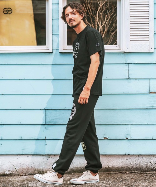 seventy seven(セブンティセブン)の「mt9203- middle onz S-S t-shirts (sunsmile) Tシャツ(Tシャツ/カットソー・メンズ・ブラック/グリーン系その他/ホワイト・S/M/L/XL)」の12枚目の写真