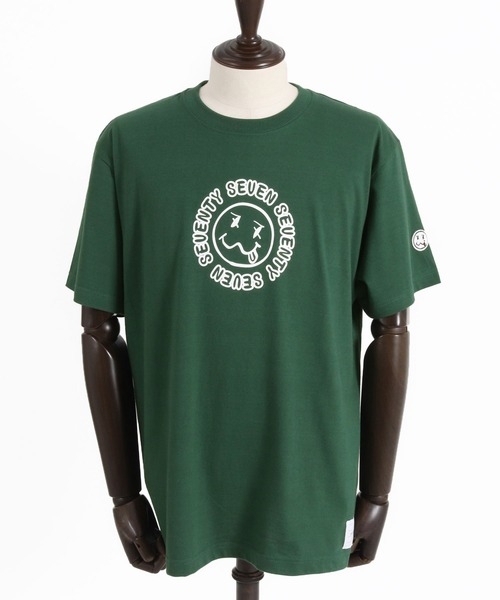 seventy seven(セブンティセブン)の「mt9203- middle onz S-S t-shirts (sunsmile) Tシャツ(Tシャツ/カットソー・メンズ・ブラック/グリーン系その他/ホワイト・S/M/L/XL)」の18枚目の写真