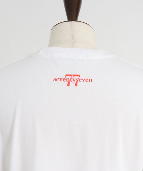 seventy seven(セブンティセブン)の「mt9203- middle onz S-S t-shirts (sunsmile) Tシャツ(Tシャツ/カットソー・メンズ・ブラック/グリーン系その他/ホワイト・S/M/L/XL)」の22枚目の写真