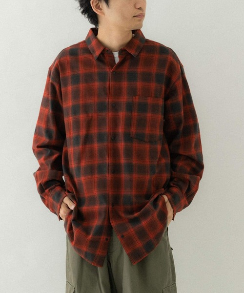 siiilon シーロン　チェックシャツ　25SS オンブレチェックドロコード半袖シャツ | 【公式】SPU スプ公式