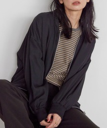 リバーシブルシフォン×チュールブルゾン