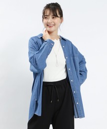 GLOBAL WORK Smile Seed Store | デニムオーバーサイズシャツ/131024(シャツ/ブラウス)