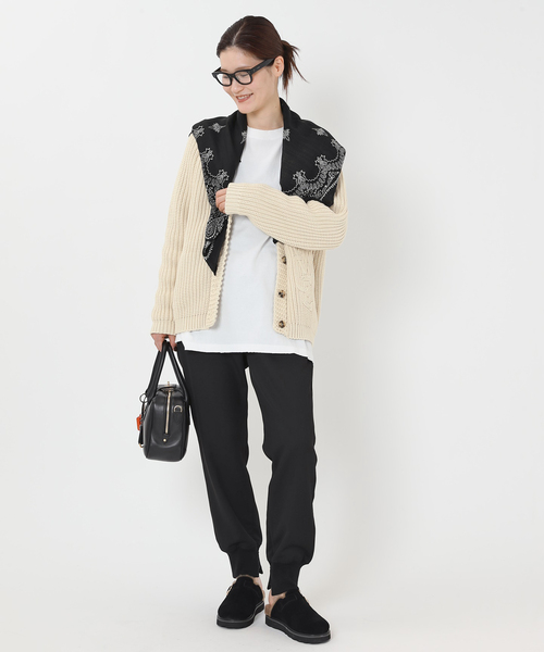 destin（デスティン）の「【destin/デスティン】バンダナ（バンダナ/スカーフ・レディース・ブラック/チャコールグレー/ライトグレー・FREE）」の5枚目の写真