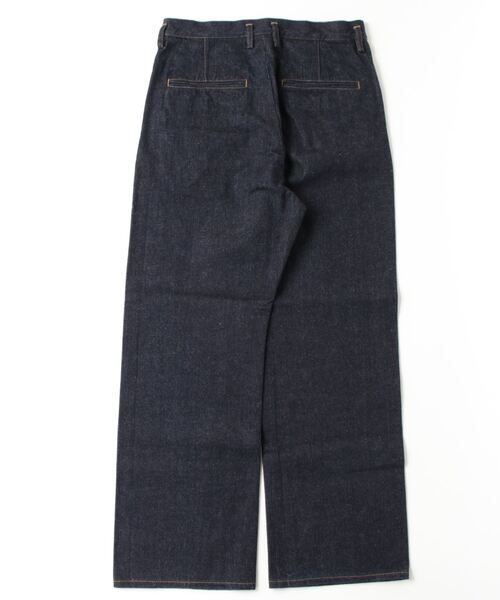 PORT BY ARK（ポートバイアーク）の「PORT BY ARK / ポートバイアーク：Seamless Denim Pants：PO16-P001[COR]（デニムパンツ・メンズ・インディゴブルー・1/2）」の2枚目の写真