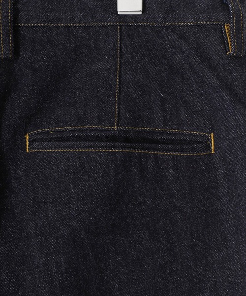 PORT BY ARK（ポートバイアーク）の「PORT BY ARK / ポートバイアーク：Seamless Denim Pants：PO16-P001[COR]（デニムパンツ・メンズ・インディゴブルー・1/2）」の9枚目の写真
