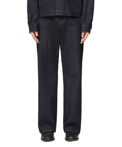 PORT BY ARK（ポートバイアーク）の「PORT BY ARK / ポートバイアーク：Seamless Denim Pants：PO16-P001[COR]（デニムパンツ・メンズ・インディゴブルー・1/2）」の12枚目の写真