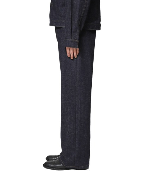 PORT BY ARK（ポートバイアーク）の「PORT BY ARK / ポートバイアーク：Seamless Denim Pants：PO16-P001[COR]（デニムパンツ・メンズ・インディゴブルー・1/2）」の13枚目の写真