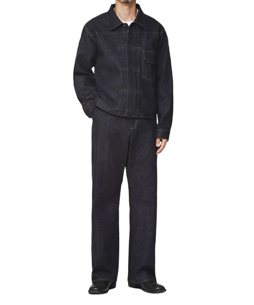 PORT BY ARK（ポートバイアーク）の「PORT BY ARK / ポートバイアーク：Seamless Denim Pants：PO16-P001[COR]（デニムパンツ・メンズ・インディゴブルー・1/2）」の15枚目の写真