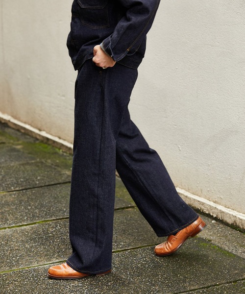 PORT BY ARK（ポートバイアーク）の「PORT BY ARK / ポートバイアーク：Seamless Denim Pants：PO16-P001[COR]（デニムパンツ・メンズ・インディゴブルー・1/2）」の17枚目の写真