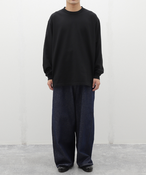 INSCRIRE(アンスクリア)の「INSCRIRE(アンスクリア) Denime Loose Fit Pants Rigid ID-PT33ARIGID(デニムパンツ・メンズ・ネイビー・34/32)」の2枚目の写真