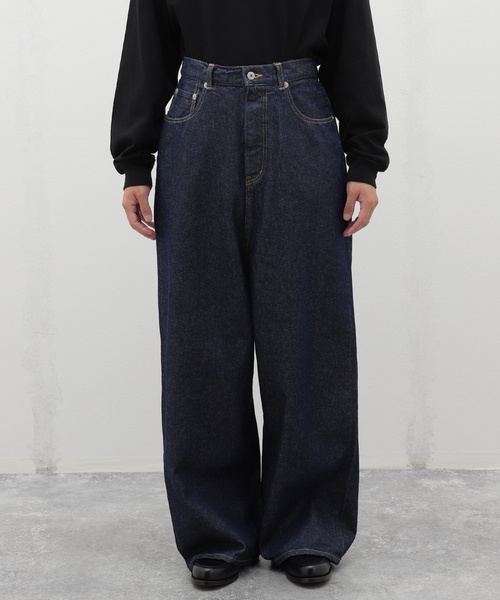 INSCRIRE(アンスクリア) Denime Loose Fit Pants Rigid ID-PT33ARIGID
