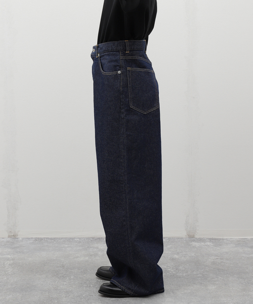 INSCRIRE(アンスクリア) Denime Loose Fit Pants Rigid ID