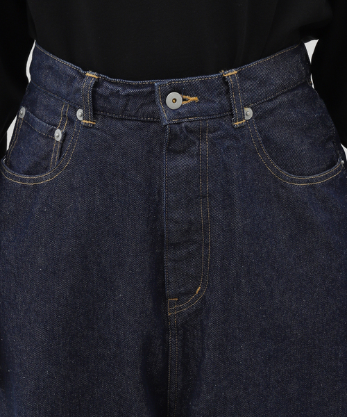 INSCRIRE(アンスクリア)の「INSCRIRE(アンスクリア) Denime Loose Fit Pants Rigid ID-PT33ARIGID(デニムパンツ・メンズ・ネイビー・34/32)」の6枚目の写真