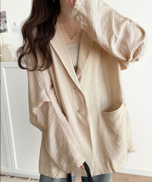 セール】大人の透け感が上品ヘルシー。オーバーサイズシアー素材