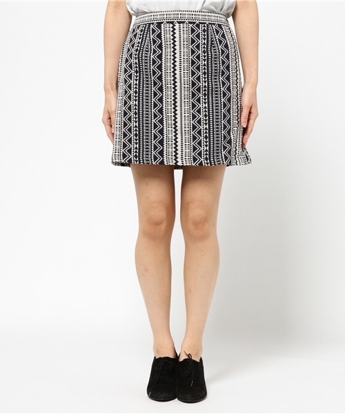 Chico（チコ）の「【who's who Chico】幾何学ボックススカート（スカート・レディース・ネイビー/レッド/ブラック・FREE）」の6枚目の写真