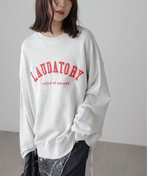 FREE'S MART（フリーズマート）の「◆カレッジロゴスウェット（スウェット・レディース・ネイビー/ホワイト/グリーン/グレー・FREE）」の17枚目の写真