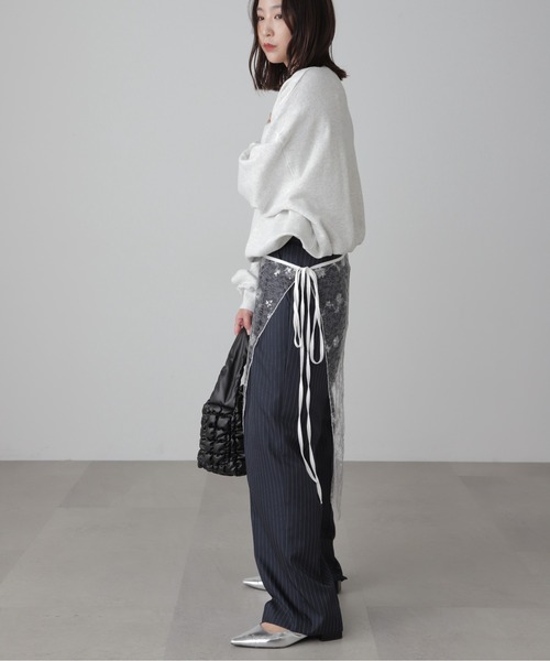 FREE'S MART（フリーズマート）の「◆カレッジロゴスウェット（スウェット・レディース・ネイビー/ホワイト/グリーン/グレー・FREE）」の13枚目の写真