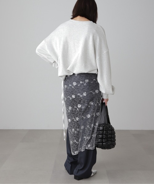 FREE'S MART（フリーズマート）の「◆カレッジロゴスウェット（スウェット・レディース・ネイビー/ホワイト/グリーン/グレー・FREE）」の12枚目の写真