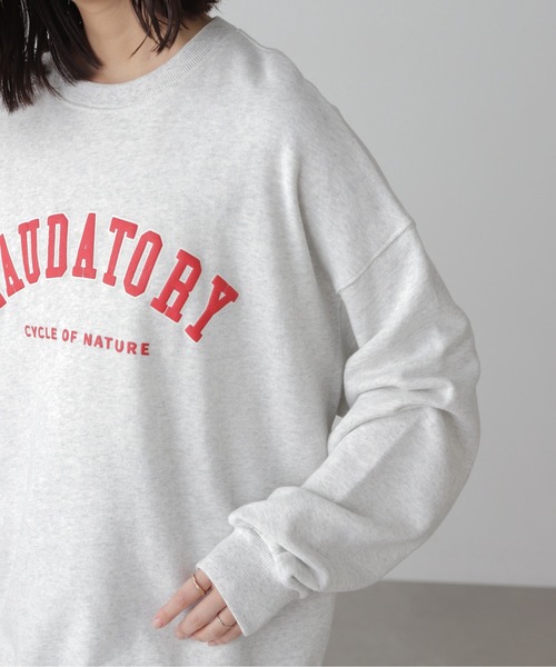 FREE'S MART（フリーズマート）の「◆カレッジロゴスウェット（スウェット・レディース・ネイビー/ホワイト/グリーン/グレー・FREE）」の7枚目の写真