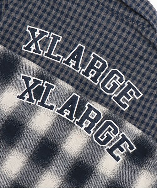 XLARGE KIDS(エクストララージキッズ)の「チェックシャツ(シャツ/ブラウス・キッズ・グレー/ネイビー・110cm/120cm/130cm/140cm)」の7枚目の写真