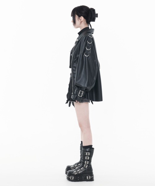 REFLEM（レフレム）の「『REFLEM/レフレム』PUレザーシャツ