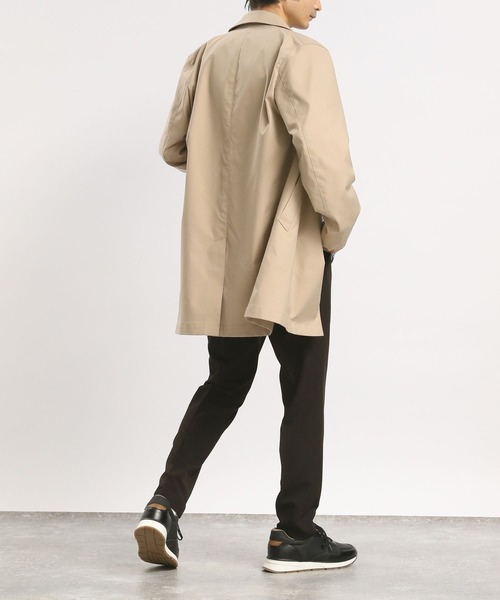 GLOBAL WORK Smile Seed Store（グローバルワーク スマイルシードストア）の「ショートステンカラーコート/175896（ステンカラーコート・メンズ・ネイビー/ベージュ・LARGE/MEDIUM/SMALL）」の6枚目の写真