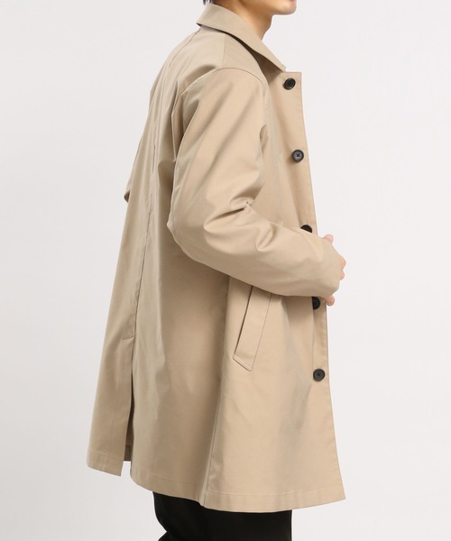 GLOBAL WORK Smile Seed Store（グローバルワーク スマイルシードストア）の「ショートステンカラーコート/175896（ステンカラーコート・メンズ・ネイビー/ベージュ・LARGE/MEDIUM/SMALL）」の8枚目の写真