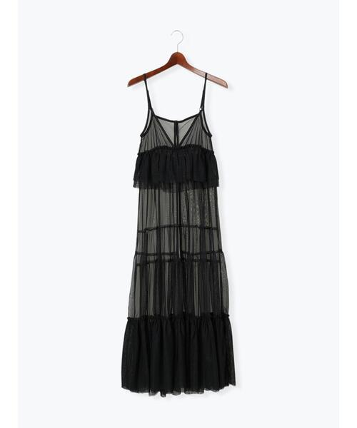 Te chichi(テチチ)の「前後2WAYレイヤードキャミワンピース(ワンピース・レディース・オフホワイト/グレー/ブラック・F)」の14枚目の写真